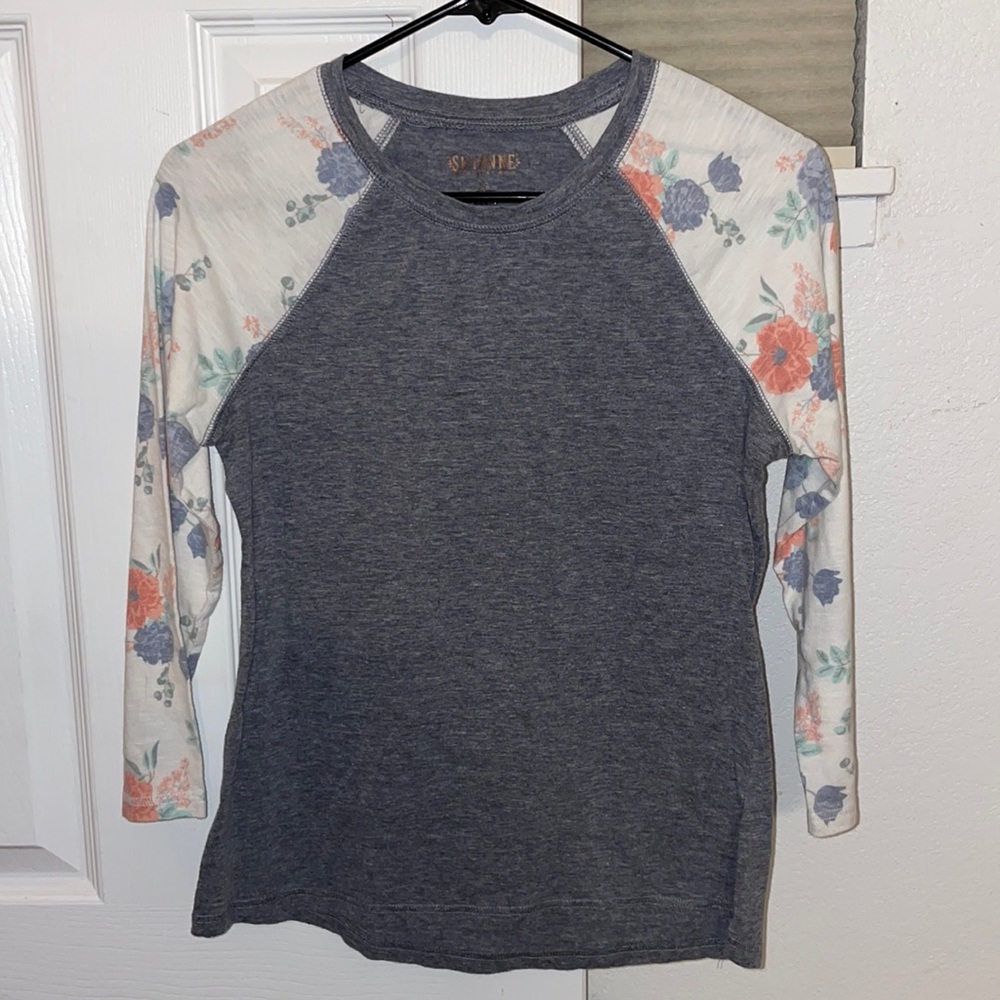 Cute Floral 3/4 Sleeve